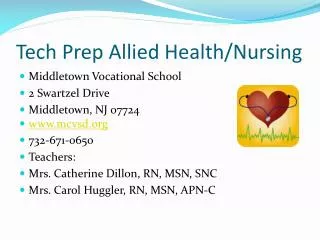 Tech Prep Allied Health/Nursing