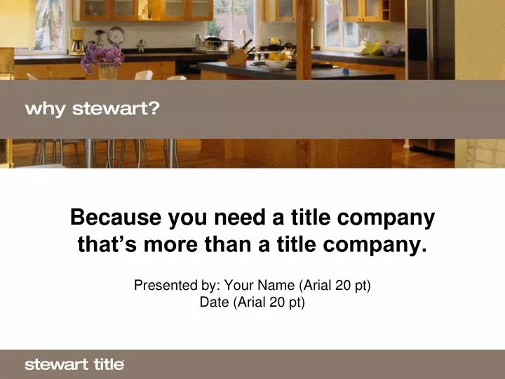 because you need a title company that s more than a title company