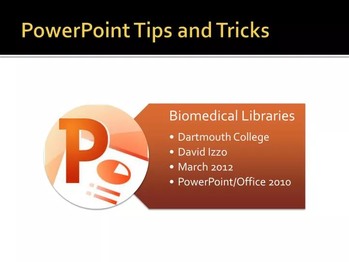 powerpoint tips and tricks
