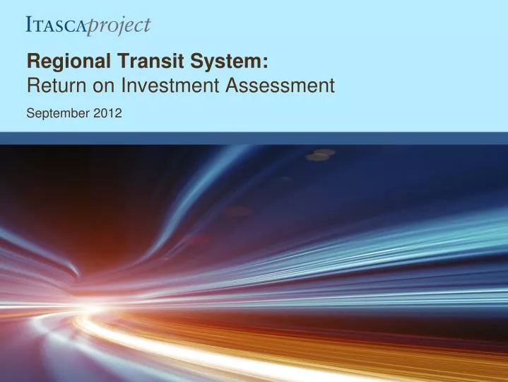 regional transit system return on investment assessment