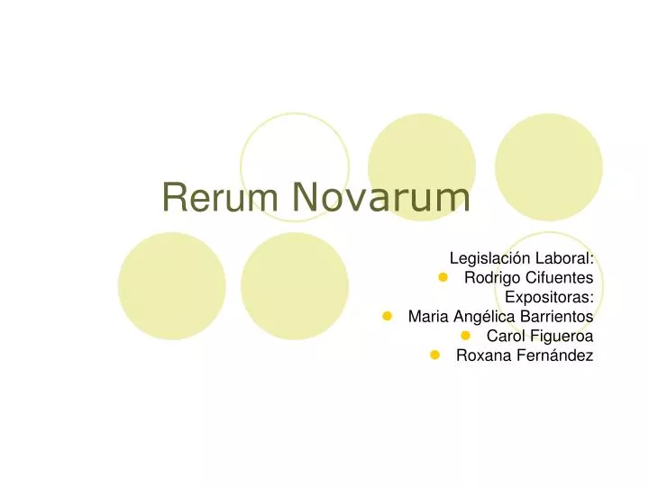 rerum novarum
