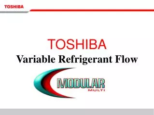 TOSHIBA Variable Refrigerant Flow