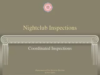 Nightclub Inspections