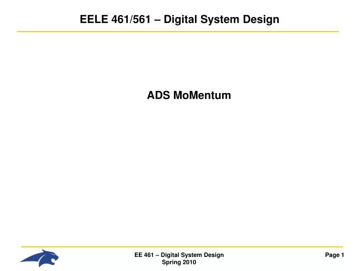 eele 461 561 digital system design