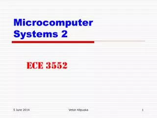 Microcomputer Systems 2