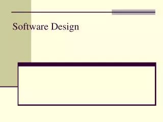 software design