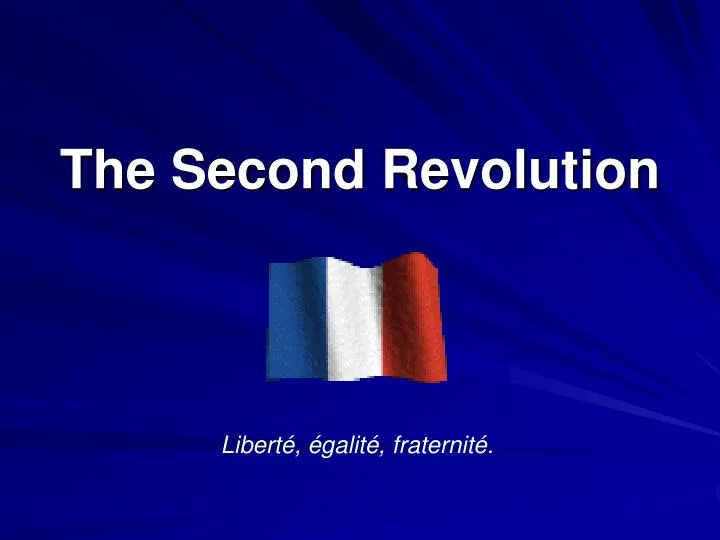 the second revolution