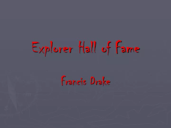 explorer hall of fame
