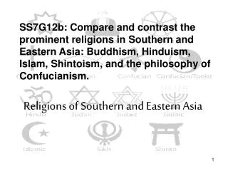Religions of Southern and Eastern Asia