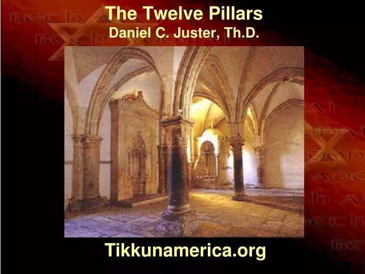 the twelve pillars daniel c juster th d