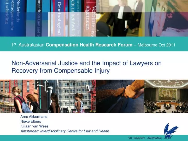 1 st australasian compensation health research forum melbourne oct 2011