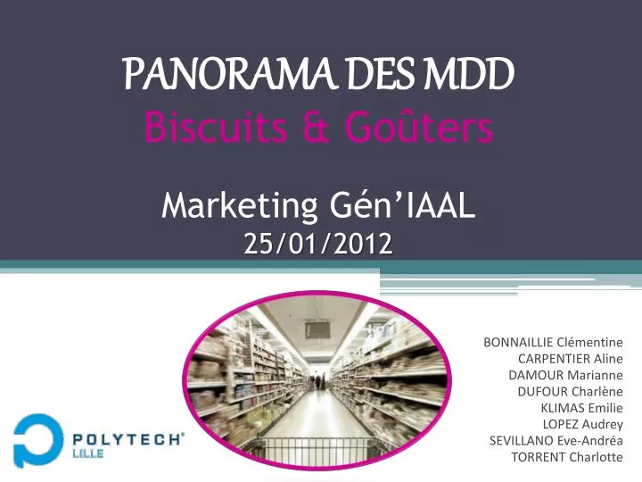 panorama des mdd biscuits go ters marketing g n iaal 25 01 2012