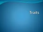 Traits - slide 1