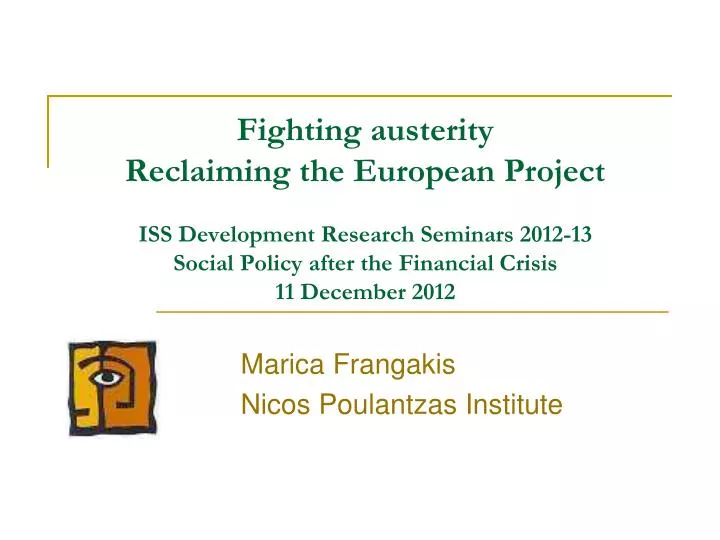 marica frangakis nicos poulantzas institute