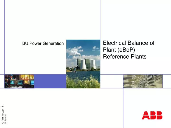 electrical balance of plant ebop reference plants