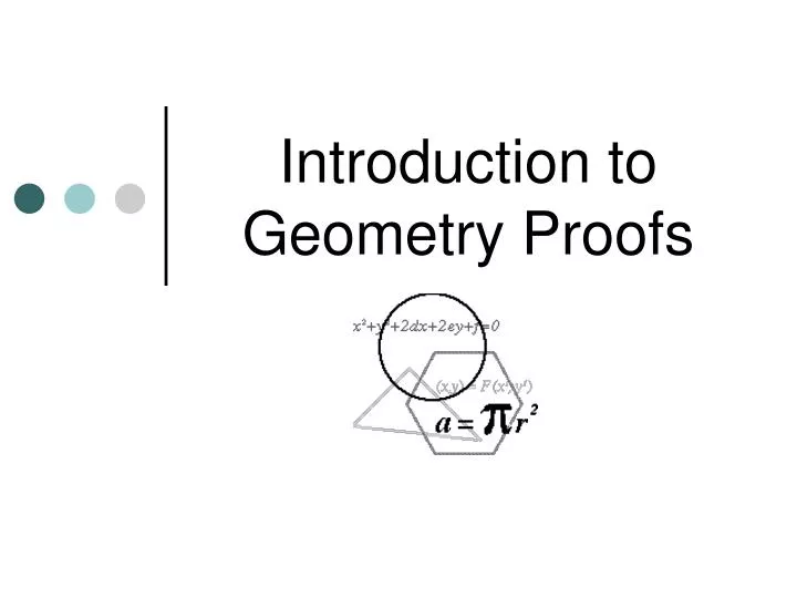 introduction to geometry proofs