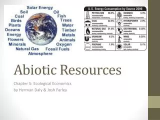 Abiotic Resources