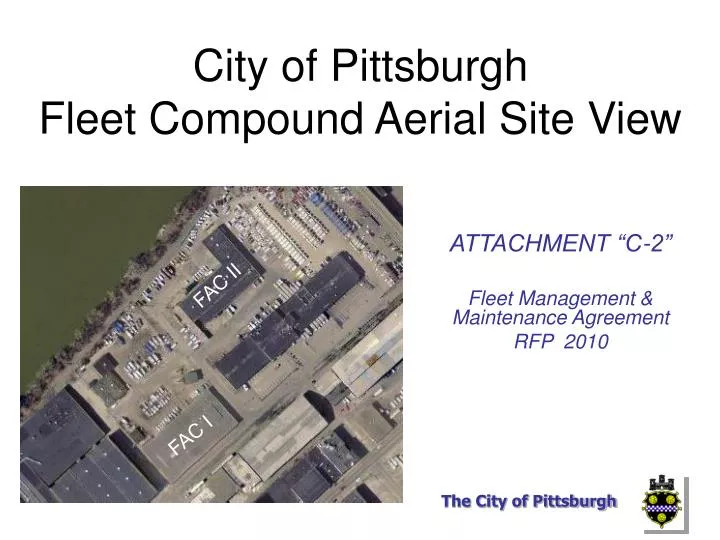 city of pittsburgh fleet compound aerial site view