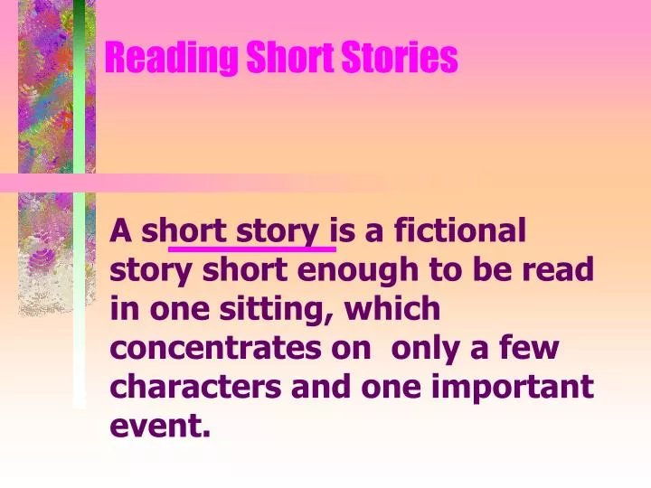 reading short stories