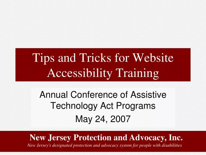 tips and tricks for website accessibility training