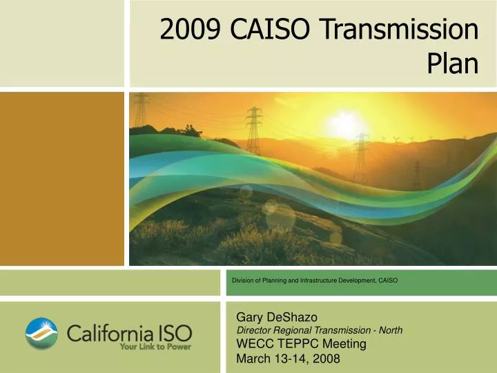 2009 caiso transmission plan