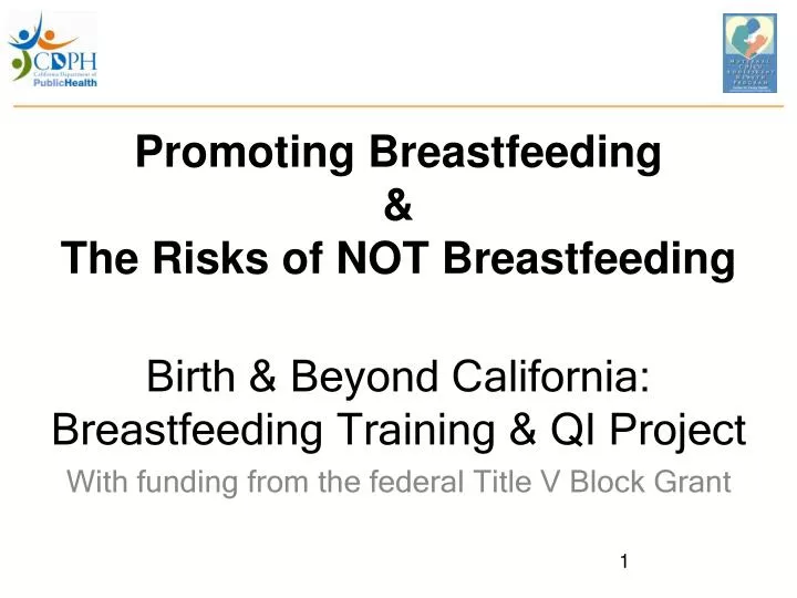 promoting breastfeeding the risks of not breastfeeding