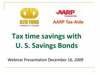 Tax time savings with U. S. Savings Bonds