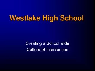 Westlake High School