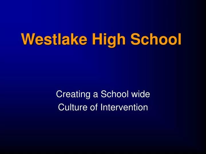 westlake high school