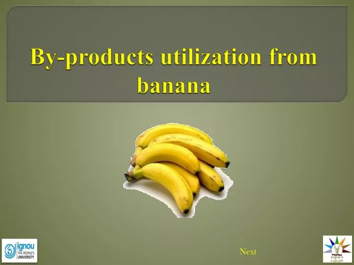 by products utilization from banana