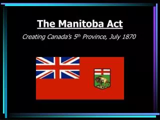 The Manitoba Act