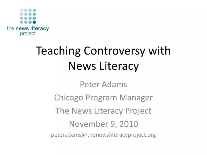 teaching controversy with news literacy
