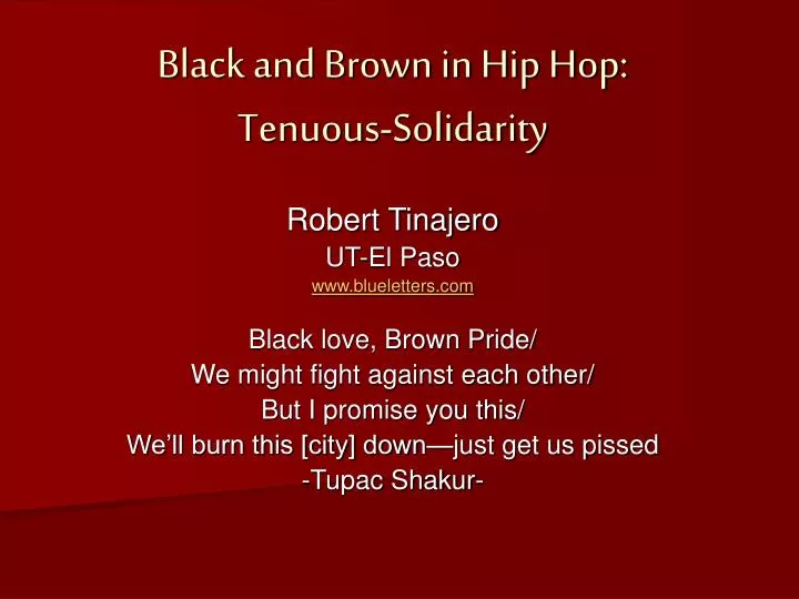 black and brown in hip hop tenuous solidarity