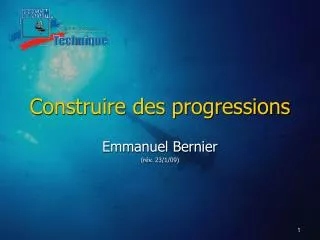 construire des progressions