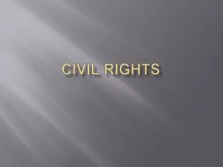 civil rights