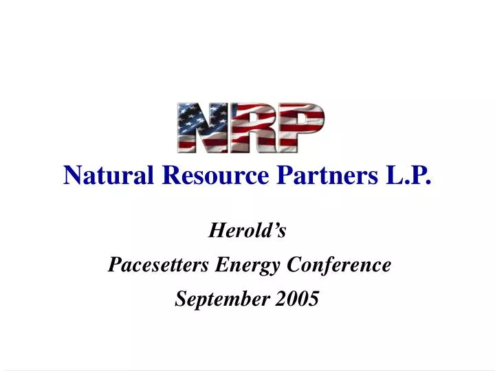 natural resource partners l p