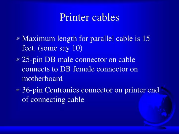 printer cables