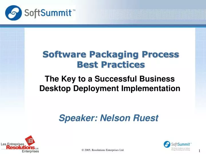 software packaging process best practices