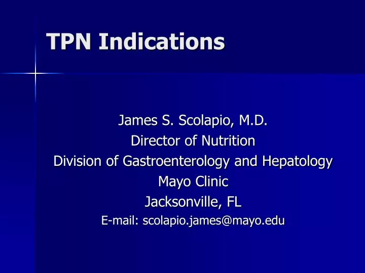tpn indications