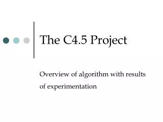 The C4.5 Project