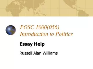 POSC 1000(056) Introduction to Politics