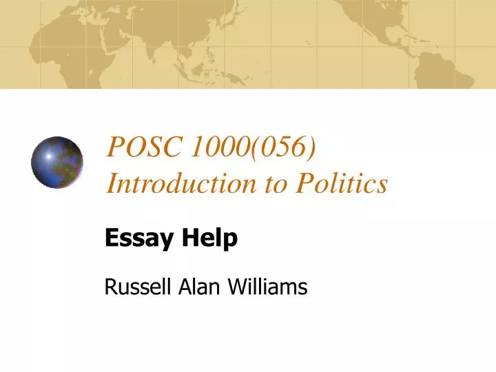 posc 1000 056 introduction to politics