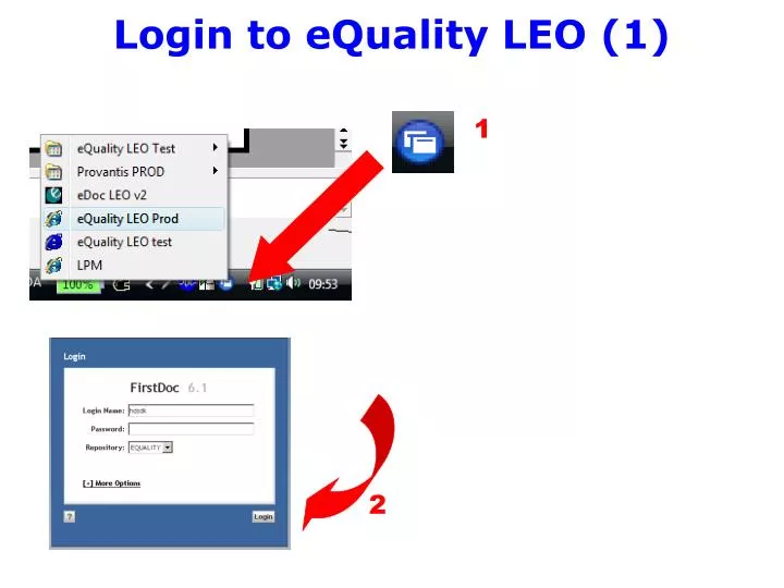 login to equality leo 1