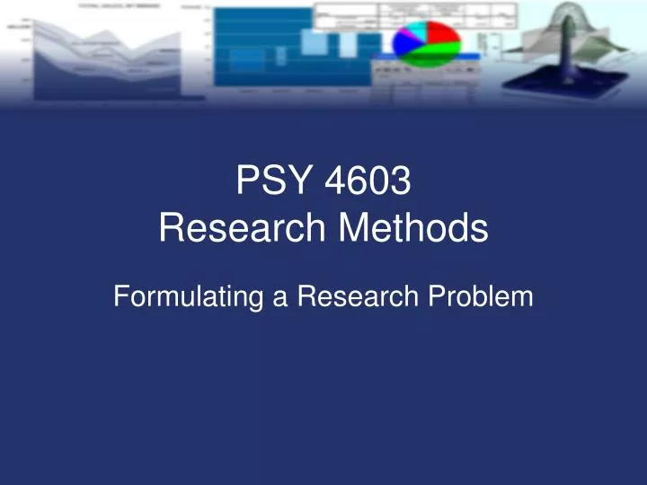 psy 4603 research methods