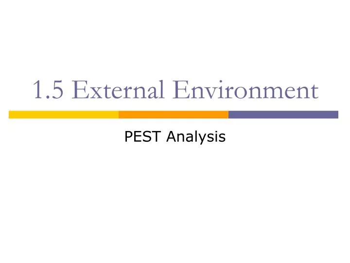 1 5 external environment