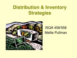 Distribution &amp; Inventory Strategies