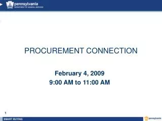 PROCUREMENT CONNECTION