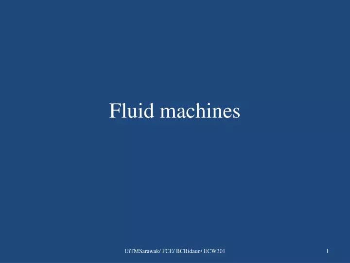 fluid machines