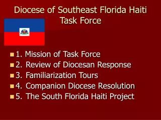 Diocese of Southeast Florida Haiti Task Force