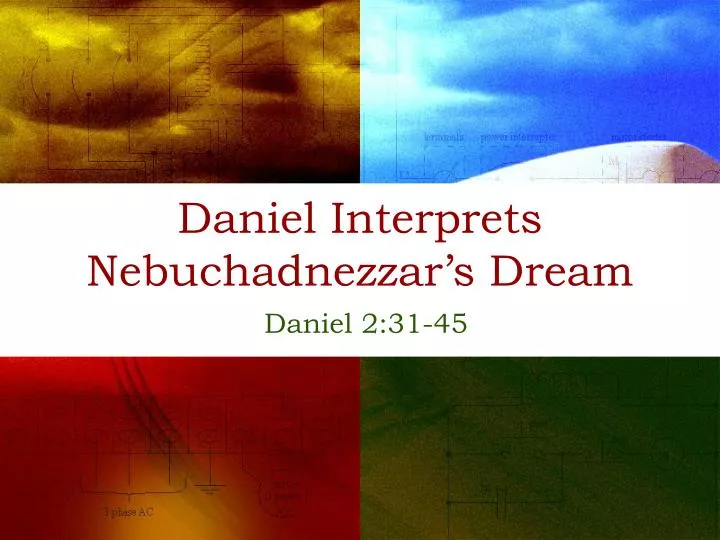 daniel interprets nebuchadnezzar s dream